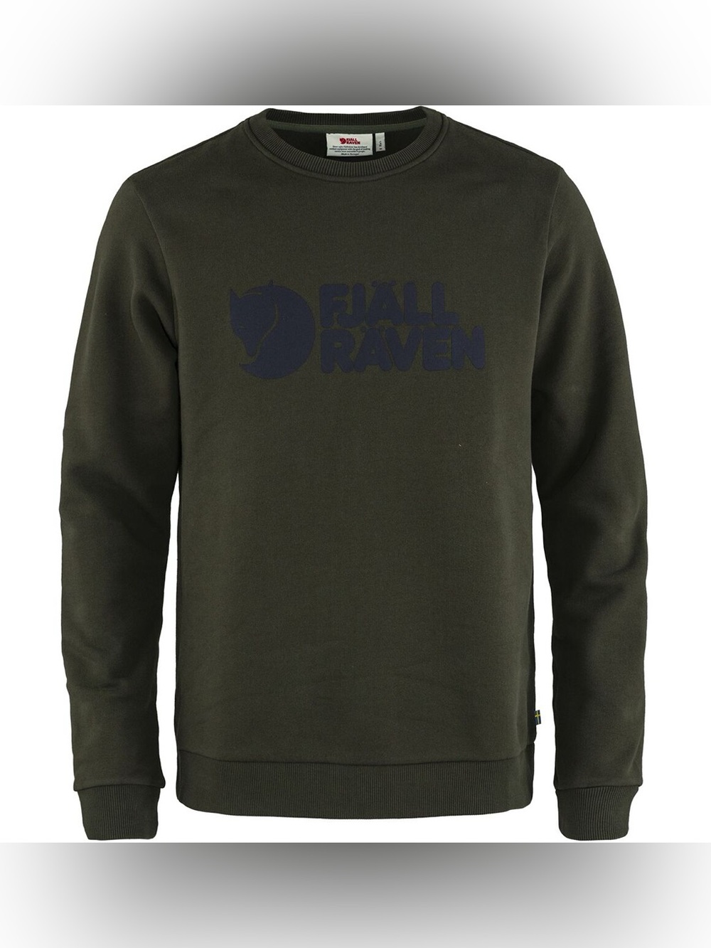 Fjallraven Logo Sweatshirt Crew Neck Green Small